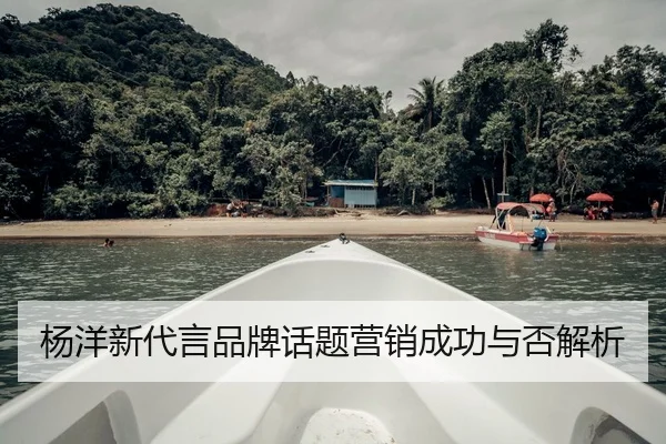 杨洋新代言品牌话题营销成功与否解析